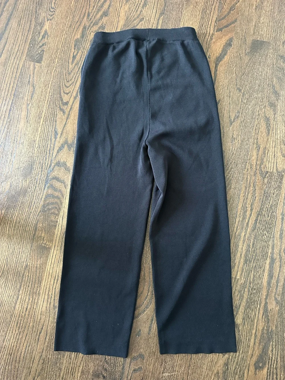 LÉGOE Heritage Black Rib Knit Wide Leg Pants XS